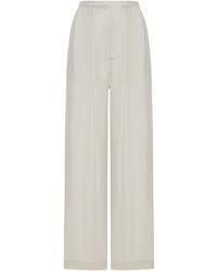 Balenciaga - Pleated Wide-Leg Trousers - Lyst