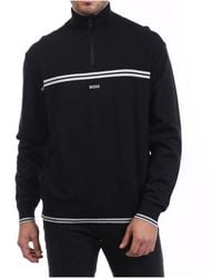 BOSS - K Zone Quarter-Zip Sweater - Lyst