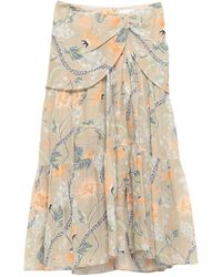 Chloé - Printed Midi Skirt - Lyst