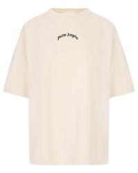 Palm Angels - Curved Logo Oversized T-Shirt - Lyst