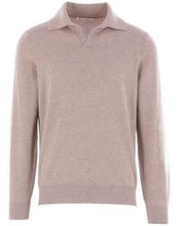 Brunello Cucinelli - Polo-Neck Knitted Jumper - Lyst