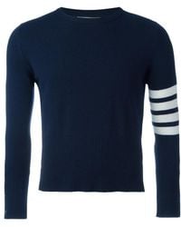 Thom Browne - Bar Knitted Jumper - Lyst