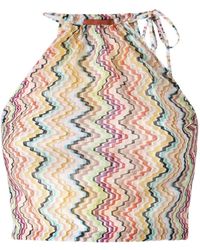 Missoni - Tie-Front Top - Lyst