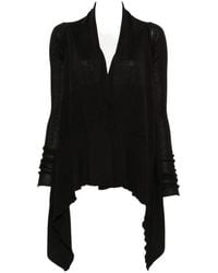 Rick Owens - Asymmetric Long-Sleeve Cardigan - Lyst