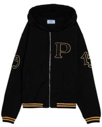 Prada - Zip-Up Hoodie - Lyst