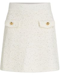 KARL LAGERFELD - Bouclé Pocket Mini Skirt - Lyst