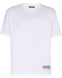 Balmain - Small Stamp Printed T-Shirt - Lyst