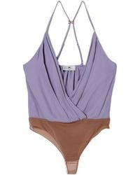 Elisabetta Franchi - Georgette Bodysuit Top - Lyst