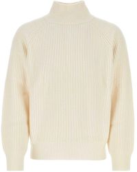 LeKasha - High-Neck Ribbed-Knit Jumper - Lyst