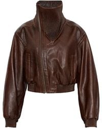 Christopher Esber - Lunnet Cropped Leather Jacket - Lyst