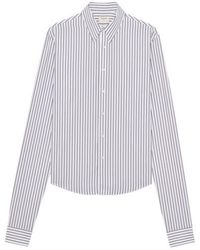 Saint Laurent - Cotton Striped Long-Sleeve Shirt - Lyst