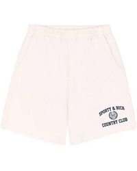 Sporty & Rich - Elastic-Waist Shorts - Lyst