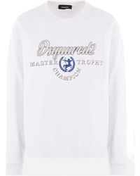 DSquared² - Logo Printed Crewneck Sweatshirt - Lyst