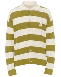 Ami Paris - Ami De Coeur Striped Cardigan - Lyst