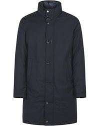 Herno - Buttoned High Neck Coat - Lyst
