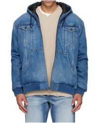 Egonlab - Hooded Denim Jacket - Lyst