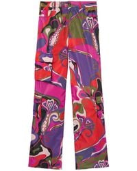 PUCCI - Pucci Orchidee Print Cargo Pants - Lyst