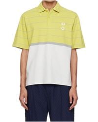 Craig Green - X Fred Perry Collaboration Half And Half Short-Sleeved Polo Shirt - Lyst