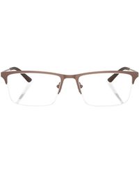 Emporio Armani - Rectangle-Frame Glasses - Lyst