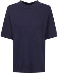 Extreme Cashmere - Scott Short-Sleeve Knitted Top - Lyst