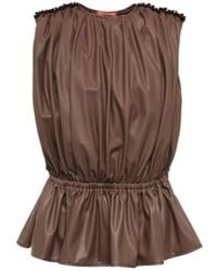Altuzarra - Baldur Pleated Peplum Top - Lyst