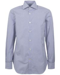 Kiton - Striped Long-Sleeve Shirt - Lyst