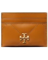 Tory Burch - Kira Diamond Quilted Leather Card Case - Lyst