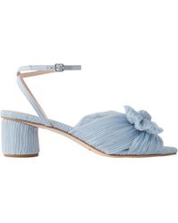 Loeffler Randall - Dahlia Bow-Embellished Plissé-Organza Sandals - Lyst