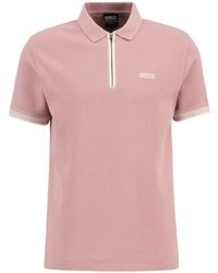 Barbour - Logo Zip-Up Polo Shirt - Lyst