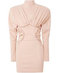 Stella McCartney - Pleated Crepe Mini Dress - Lyst