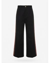 Gucci - Viscose Culotte Pant With Web - Lyst