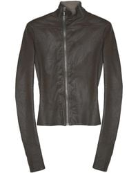 Rick Owens - High-Neck Long-Sleeved Casual Jacket - Lyst