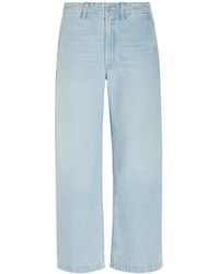 Agolde - Solid-Colour Wide-Leg Jeans - Lyst