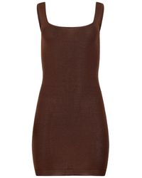 Entire studios - Square-Neck Mini Dress - Lyst