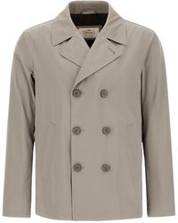 Herno - Double Breasted Long Sleeved Jacket - Lyst
