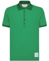 Thom Browne - Bar Cotton Polo Shirt - Lyst