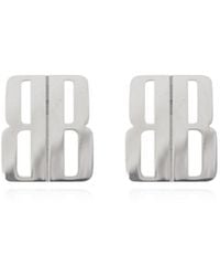 Balenciaga - Bb Logo Earrings - Lyst