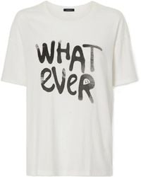 R13 - Printed Cotton And Cashmere-Blend Jersey T-Shirt - Lyst