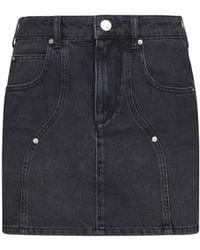 Isabel Marant - Isabel Marant Étoile Denim Mini Skirt - Lyst