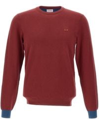 Sun 68 - Contrast Elbow Patch Knitted Sweater - Lyst