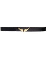 Zadig & Voltaire - Winged-Buckle Leather Belt - Lyst