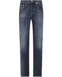 Dondup - Faded-Detail Denim Trousers - Lyst