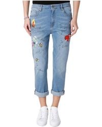 Moschino - Printed Pattern Jeans - Lyst