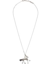 Dior - Couture Charms Horse Pendant Necklace - Lyst