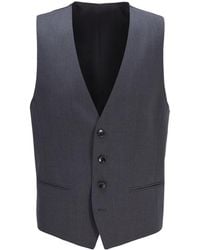 BOSS - Wool Suit Vest - Lyst
