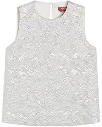 Max Mara - Jacquard Crew-Neck Top - Lyst