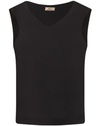 Herno - V-Neck Sleeveless T-Shirt - Lyst