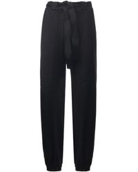 Pinko - High-Rise Tapered Pants - Lyst