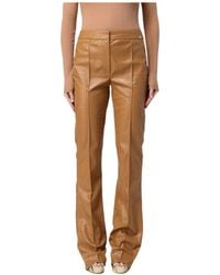 Elisabetta Franchi - Fish-Scale-Pattern Boot-Cut Trousers - Lyst