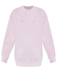 LoveShackFancy - Palo Embroidered Sweatshirt - Lyst